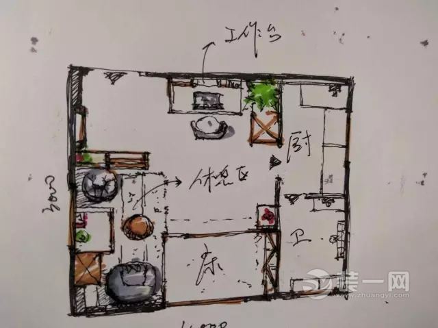 25平出租房改造装修效果图